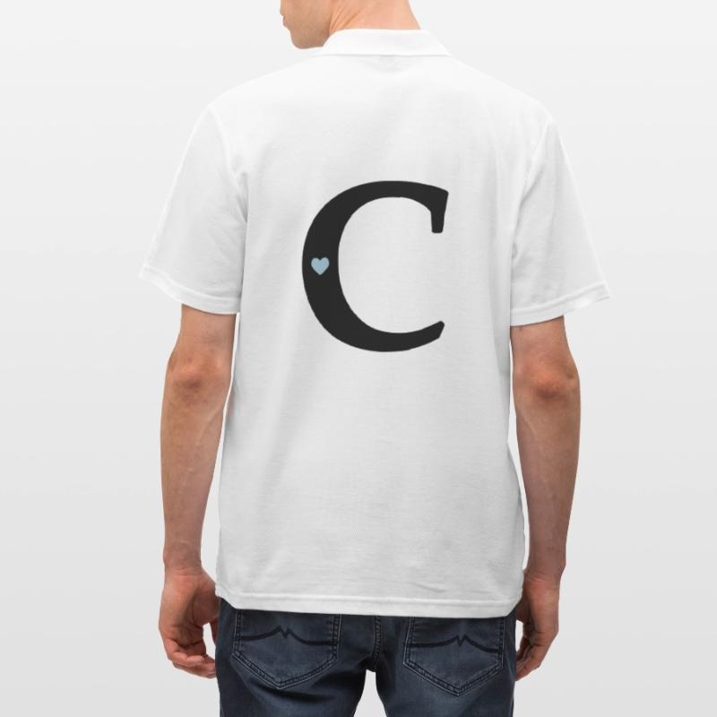 point (c) initial point Men's Polo Shirt
