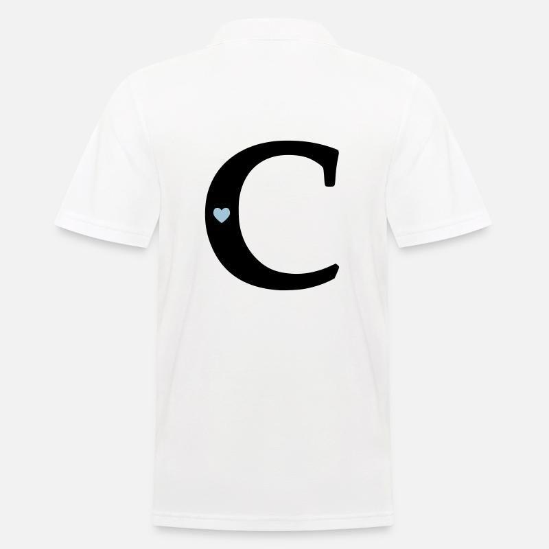 Point c) Point initial - Polo Homme - blanc