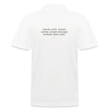 citazione, Cicerone, Paradoxa stoicorum 35, bianco - Polo Homme - blanc - Dos - Kai (181cm)