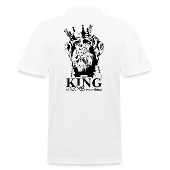 CESKY FOUSEK King Dog Saying Dogs Wilsigns - Men's Polo Shirt - white - Back - Kai (181cm)