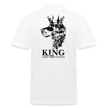 Gordon Setter King of everything Dog Wilsigns - Men's Polo Shirt - white - Back - Kai (181cm)