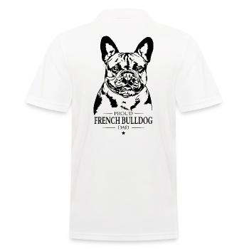 Bouledogue Français Papa Chien Chien Frenchie Wilsigns - Polo Homme - blanc - Dos - Kai (181cm)