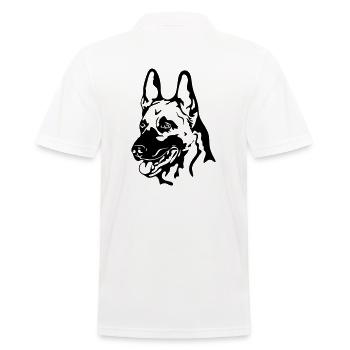 MALINOIS Chiens de Berger Belge Wilsigns - Polo Homme - blanc - Dos - Kai (181cm)