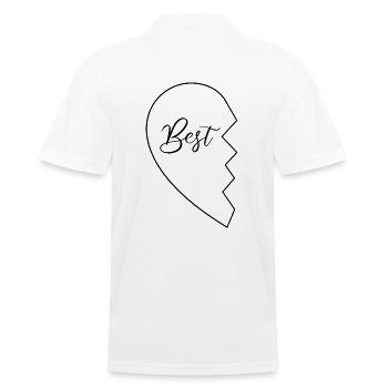 Best Friends - Les meilleurs amis look partenaire pour deux - Polo Homme - blanc - Dos - Kai (181cm)