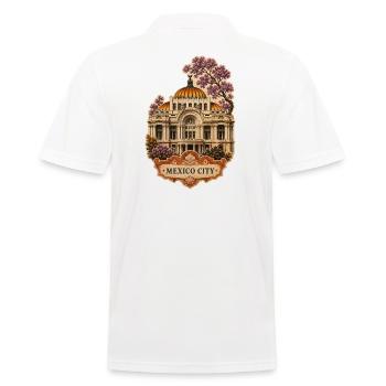 Mexico City Bellas Artes Art - Männer Poloshirt - Weiß - Hinten - Kai (181cm)