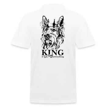 BERGER PICARD King Dog Saying Dogs Wilsigns - Polo Homme - blanc - Dos - Kai (181cm)