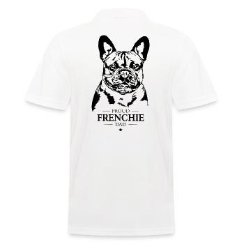 Frenchie Papa Chien Chien Bouledogue Français Wilsigns - Polo Homme - blanc - Dos - Kai (181cm)