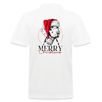 Père Noël joyeux Chiens Wilsigns - Polo Homme - blanc - Dos - Kai (181cm)