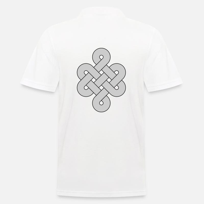 keltischer Knoten - Männer Poloshirt - Weiß