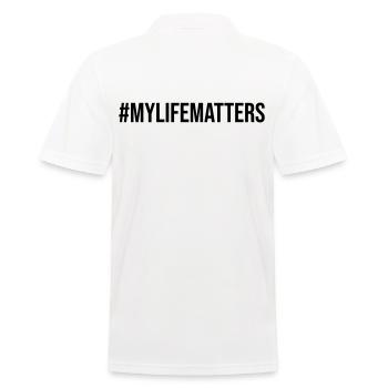 My Life Matters Hashtag Design Gift - Polo Homme - blanc - Dos - Kai (181cm)