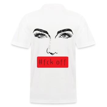 Eyes Augen Fck off Fuck off sexy Girl 2reborn - Männer Poloshirt - Weiß - Hinten - Kai (181cm)