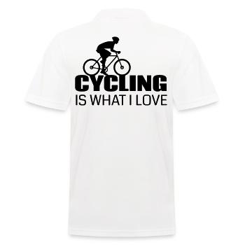 Le vélo, c’est ce que j’aime - Polo Homme - blanc - Dos - Kai (181cm)