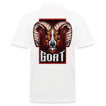 chèvre - Polo Homme - blanc - Dos - Kai (181cm)