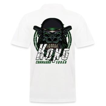 Singe Gorille - Polo Homme - blanc - Dos - Kai (181cm)