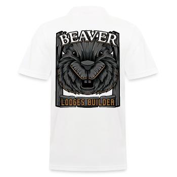 Biber - Männer Poloshirt - Weiß - Hinten - Kai (181cm)
