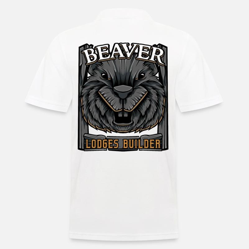 Biber - Männer Poloshirt - Weiß