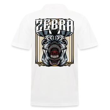 Zebra Modern - Polo Homme - blanc - Dos - Kai (181cm)