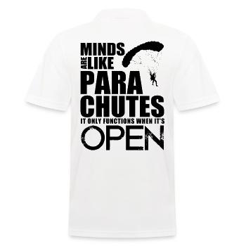 Skydiving - Men's Polo Shirt - white - Back - Kai (181cm)