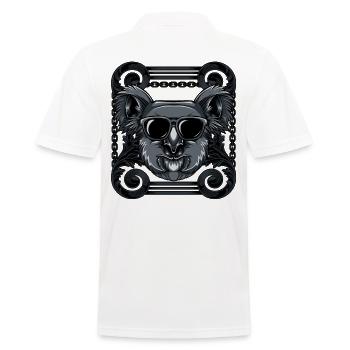 Koala - Männer Poloshirt - Weiß - Hinten - Kai (181cm)