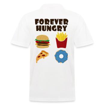 Fast Food - Männer Poloshirt - Weiß - Hinten - Kai (181cm)