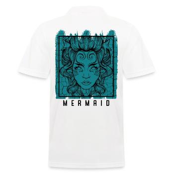 Meerjungfrau Nixen Mermaiding Fabelwesen Geschenk - Männer Poloshirt - Weiß - Hinten - Kai (181cm)