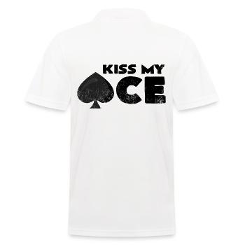 Embrasser mon as | Ace of Spades Pun Poker ACE Gift - Polo Homme - blanc - Dos - Kai (181cm)