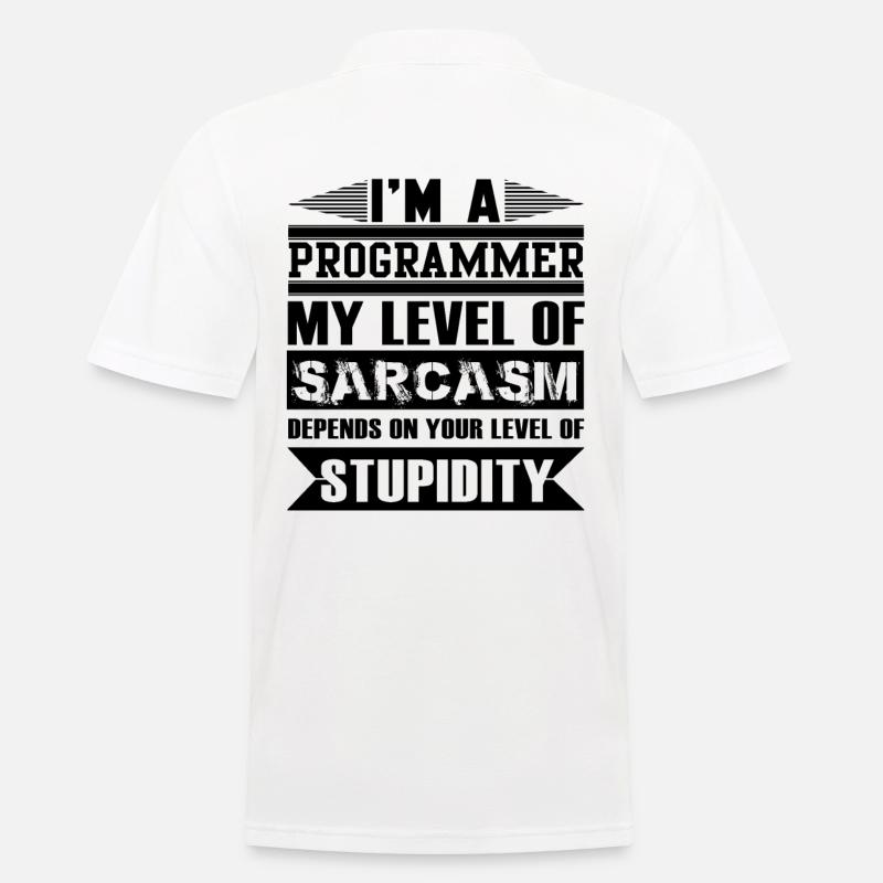 programmeur - Polo Homme - blanc