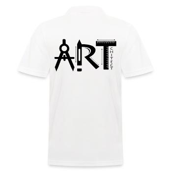 Architekt - Männer Poloshirt - Weiß - Hinten - Kai (181cm)