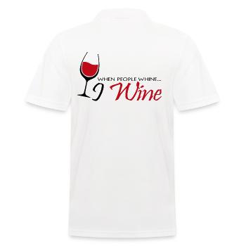 Wein - Männer Poloshirt - Weiß - Hinten - Kai (181cm)