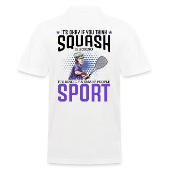 Squash - Männer Poloshirt - Weiß - Hinten - Kai (181cm)