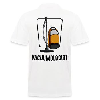 Vacuumologist Staubsauger Haushälterin Geschenk - Männer Poloshirt - Weiß - Hinten - Kai (181cm)