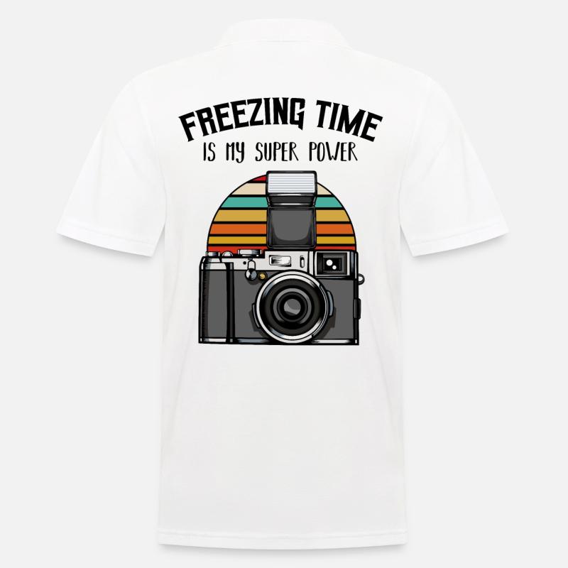 Fotograf - Männer Poloshirt - Weiß