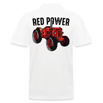 Idée cadeau tracteur tracteur tracteur tracteur - Polo Homme - blanc - Dos - Kai (181cm)