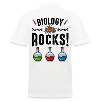 biologiste - Polo Homme - blanc - Dos - Kai (181cm)