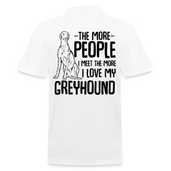 greyhound - Men's Polo Shirt - white - Back - Kai (181cm)