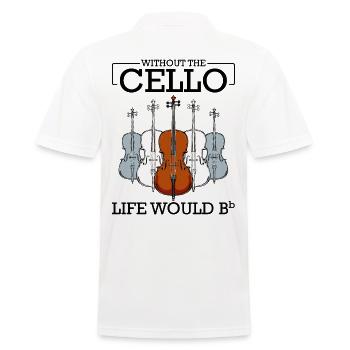 cello - Men's Polo Shirt - white - Back - Kai (181cm)