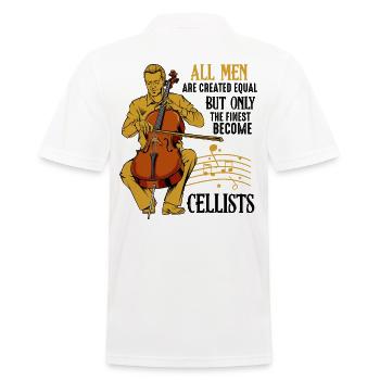 cello - Men's Polo Shirt - white - Back - Kai (181cm)