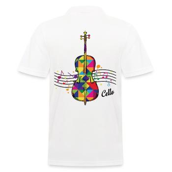 violoncelle - Polo Homme - blanc - Dos - Kai (181cm)