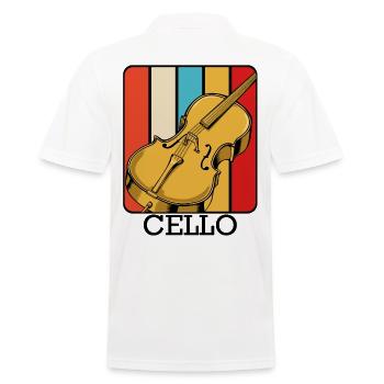 cello - Men's Polo Shirt - white - Back - Kai (181cm)