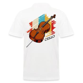 violoncelle - Polo Homme - blanc - Dos - Kai (181cm)
