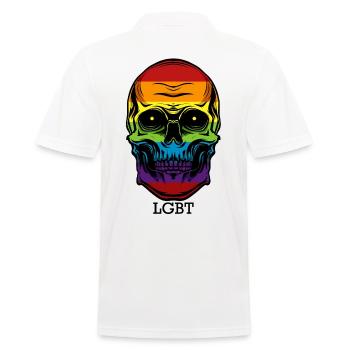 LGBT - Polo Homme - blanc - Dos - Kai (181cm)