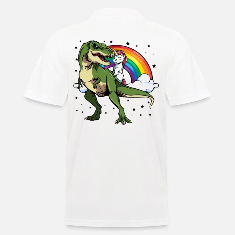Einhorn - Männer Poloshirt - Weiß