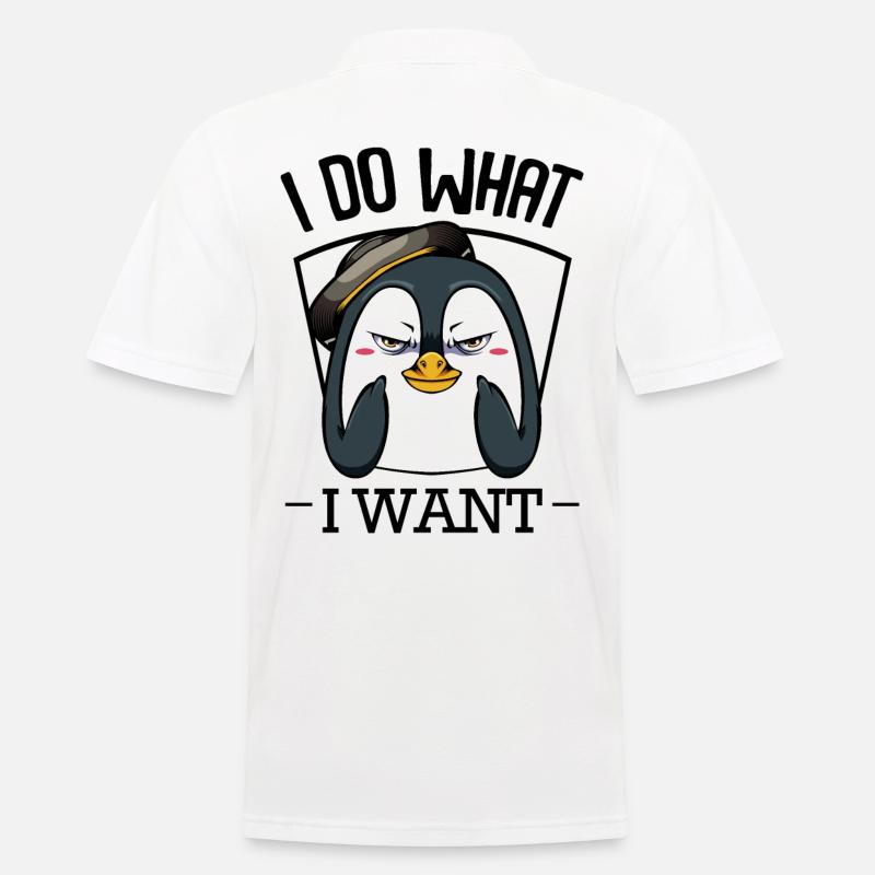 Pinguin - Männer Poloshirt - Weiß