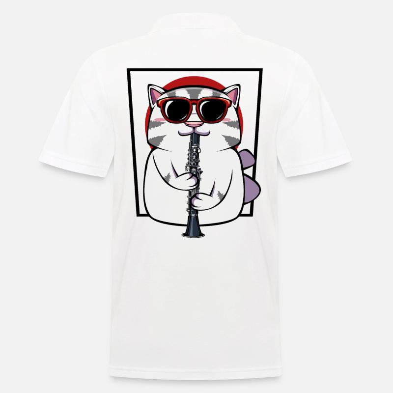 Oboe - Männer Poloshirt - Weiß