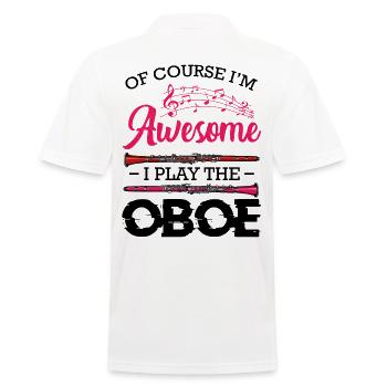 Oboe - Männer Poloshirt - Weiß - Hinten - Kai (181cm)