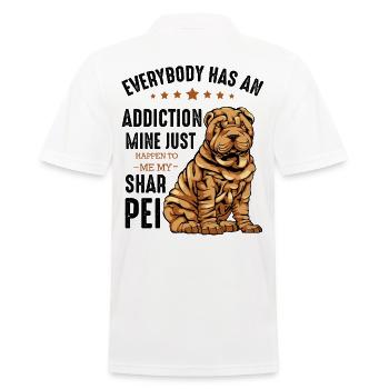 Shar Pei - Men's Polo Shirt - white - Back - Kai (181cm)