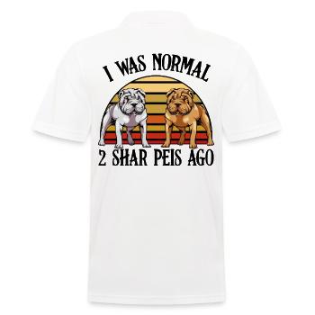 Shar Pei - Men's Polo Shirt - white - Back - Kai (181cm)