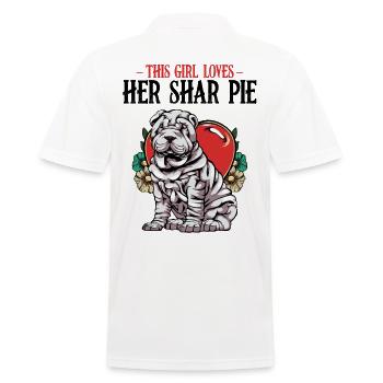 Shar Pei - Men's Polo Shirt - white - Back - Kai (181cm)