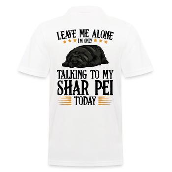 Shar Pei - Men's Polo Shirt - white - Back - Kai (181cm)