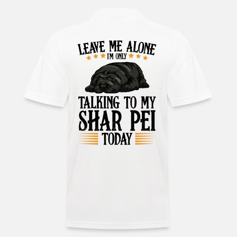 Shar Pei - Männer Poloshirt - Weiß